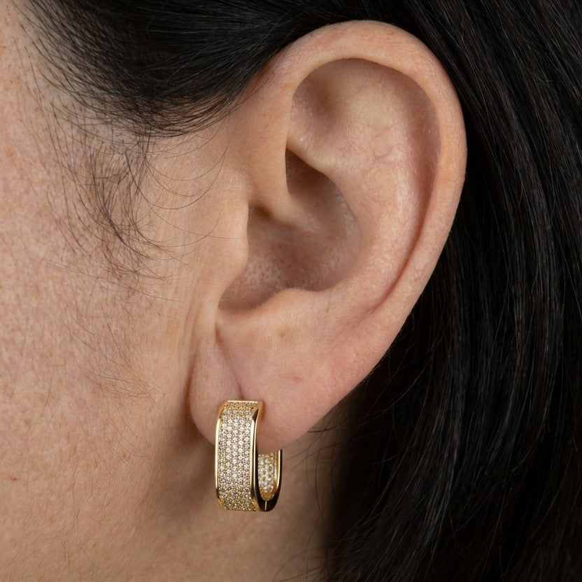 Emilia B2010 earrings - Gold on model O