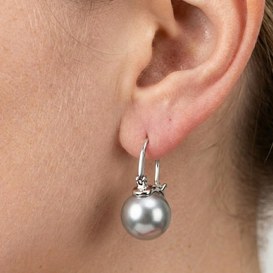 Emilia S3038 earrings - Silver on model H